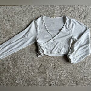 Latest Scoop Long Sleeve Wrap Shirt